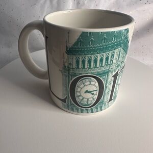 Starbucks London Mug - Teal and White-2002